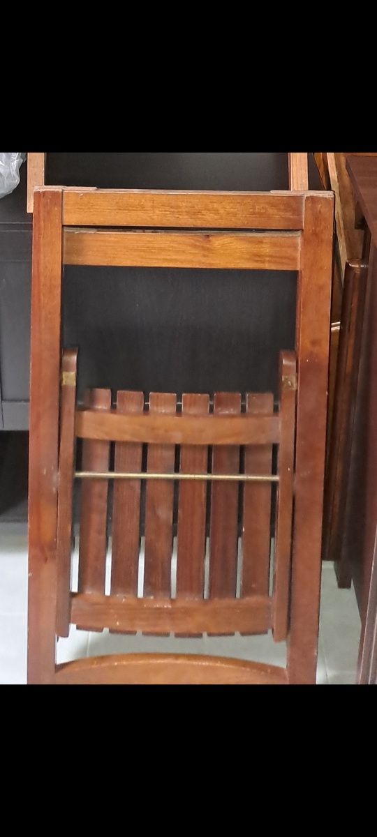 Cadeira + mesa computador ( madeira maciça)