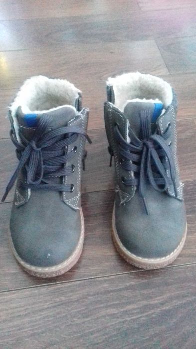 Trapery/Traperki,Buty zimowe rozm.22 zamek ocieplane Bobbi Shoes