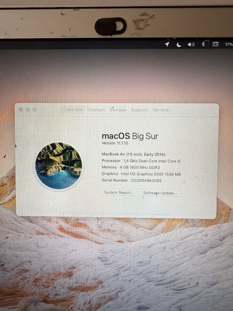 MacBook Air 13” - macOS Big Sur