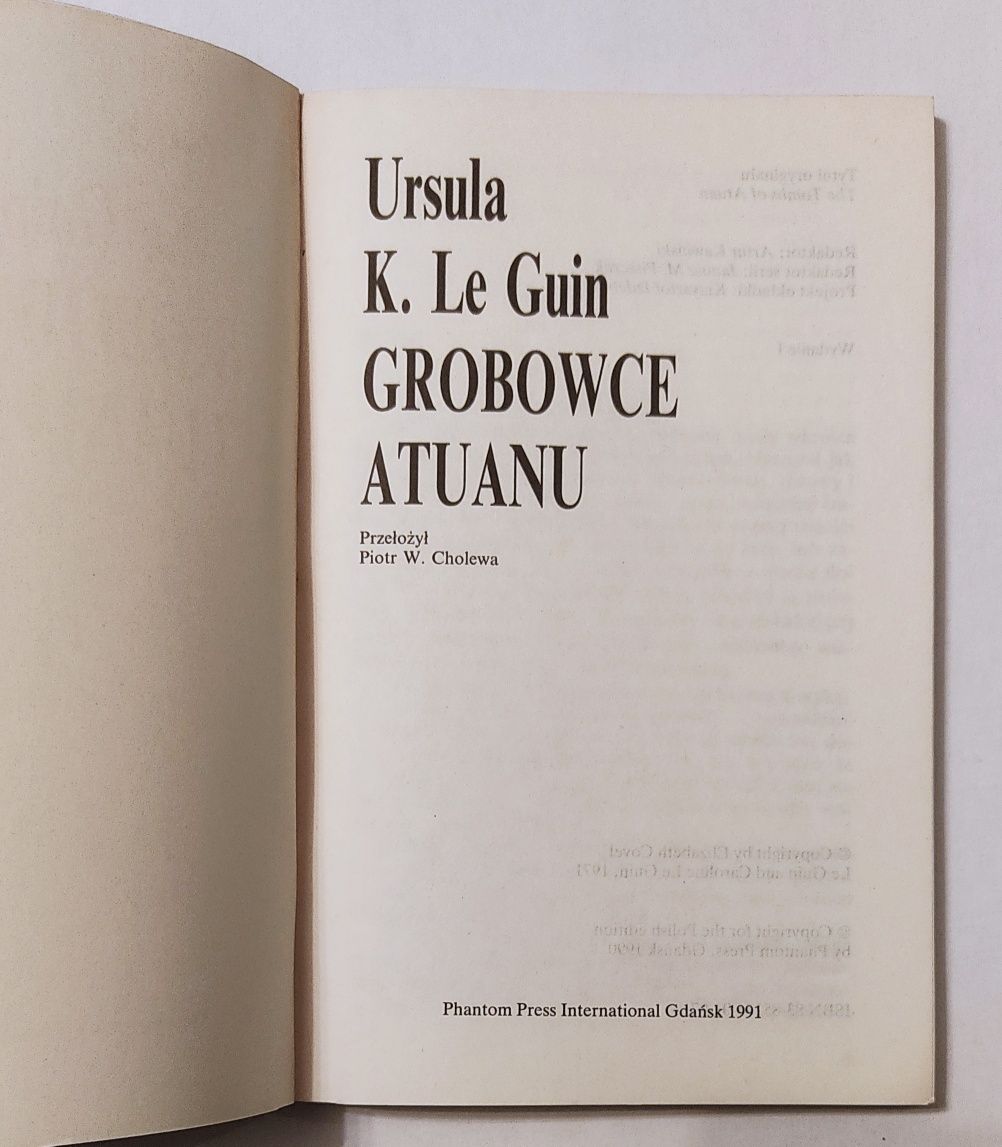 Ursula K. Le Guin Grobowce Atuanu Ziemiomorze