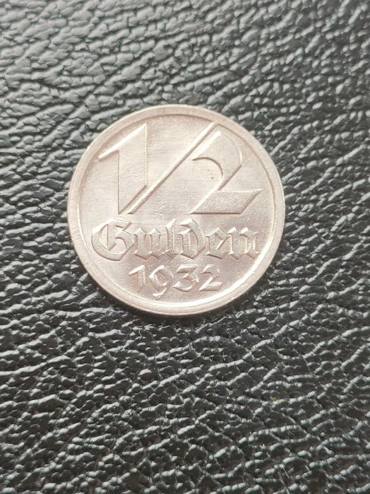 Gulden 1923 1/2 guldena 1923 i 1932 Wolne Miasto Gdańsk
