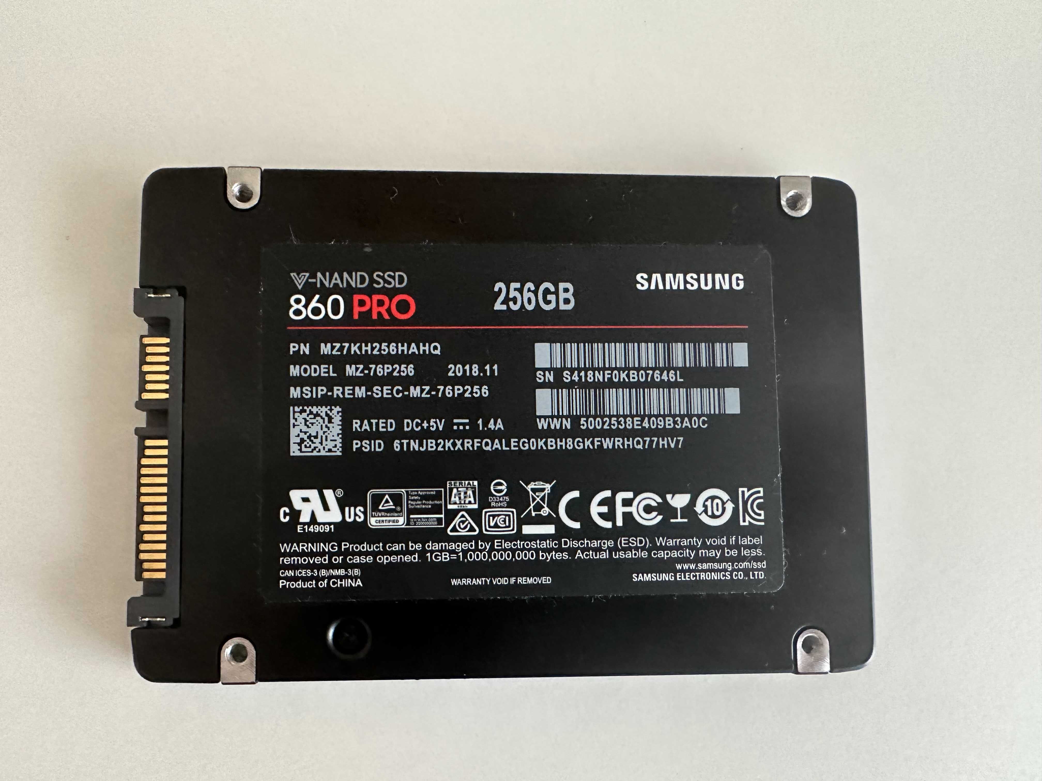 SSD для серверу Samsung 860 PRO