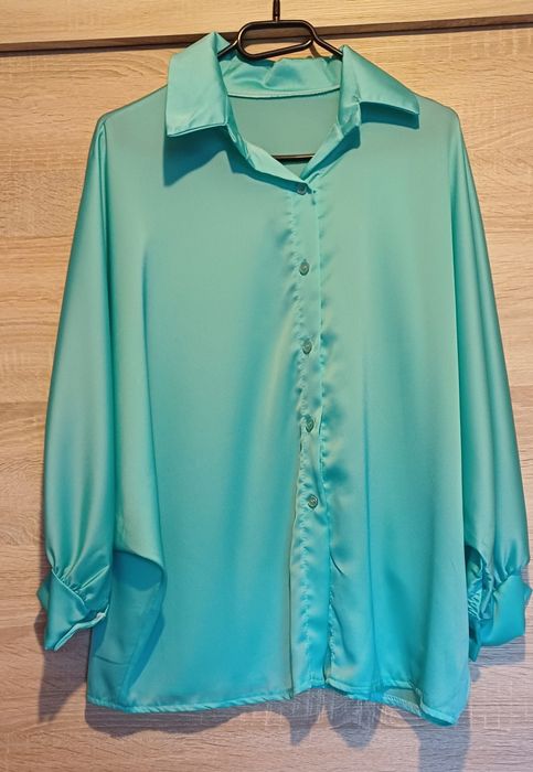 Koszula nietoperz seledynowa rozm M