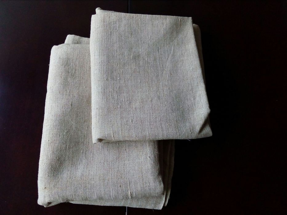 Ткань рогожа (натуральная).