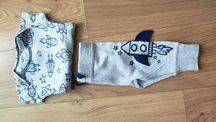 Body niemowlęce spodnie z rakietą kosmiczną Gerber organic 0-3 m