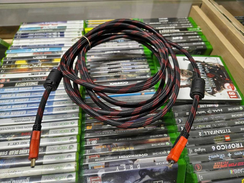 Kabel przewód HDMI - HDMI 5m w oplocie. Czytaj opis.