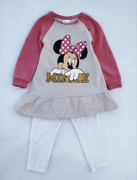 Тепла сукня на флісі minnie mouse на 12-18місяців