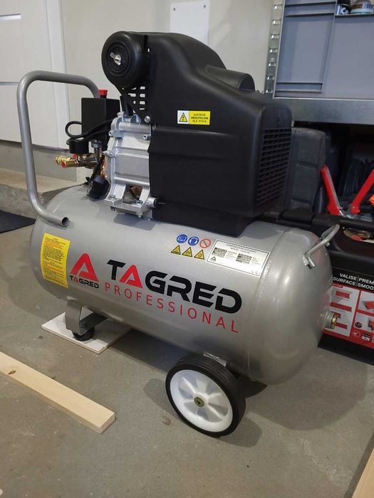 NOWY Kompresor 50L Olejowy Samochodowy Sprężarka Powietrza Mocny FV