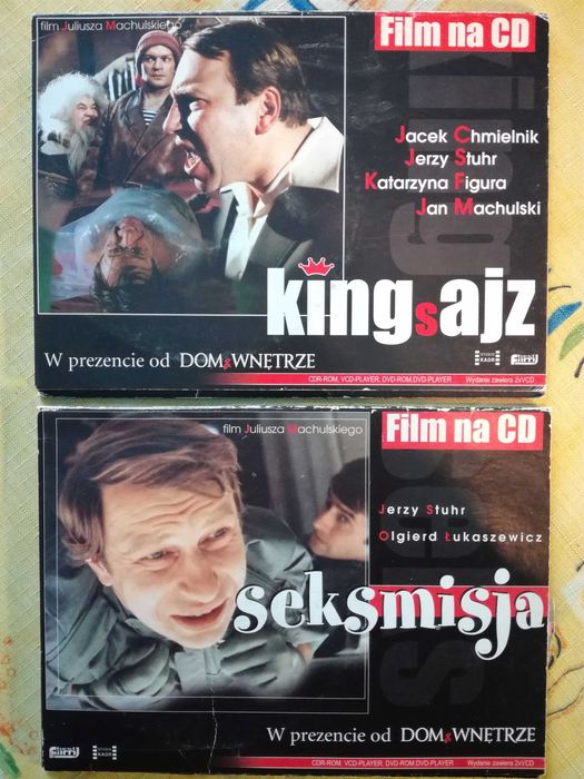 Filmy CD i DVD, większość z lektorem  i napisami PL.