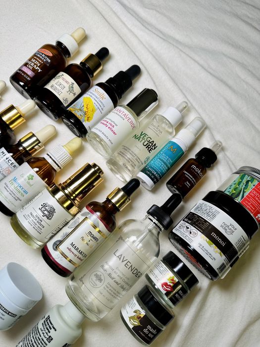 Komplet szklanych fiolek i sloiczkow puste opakowania