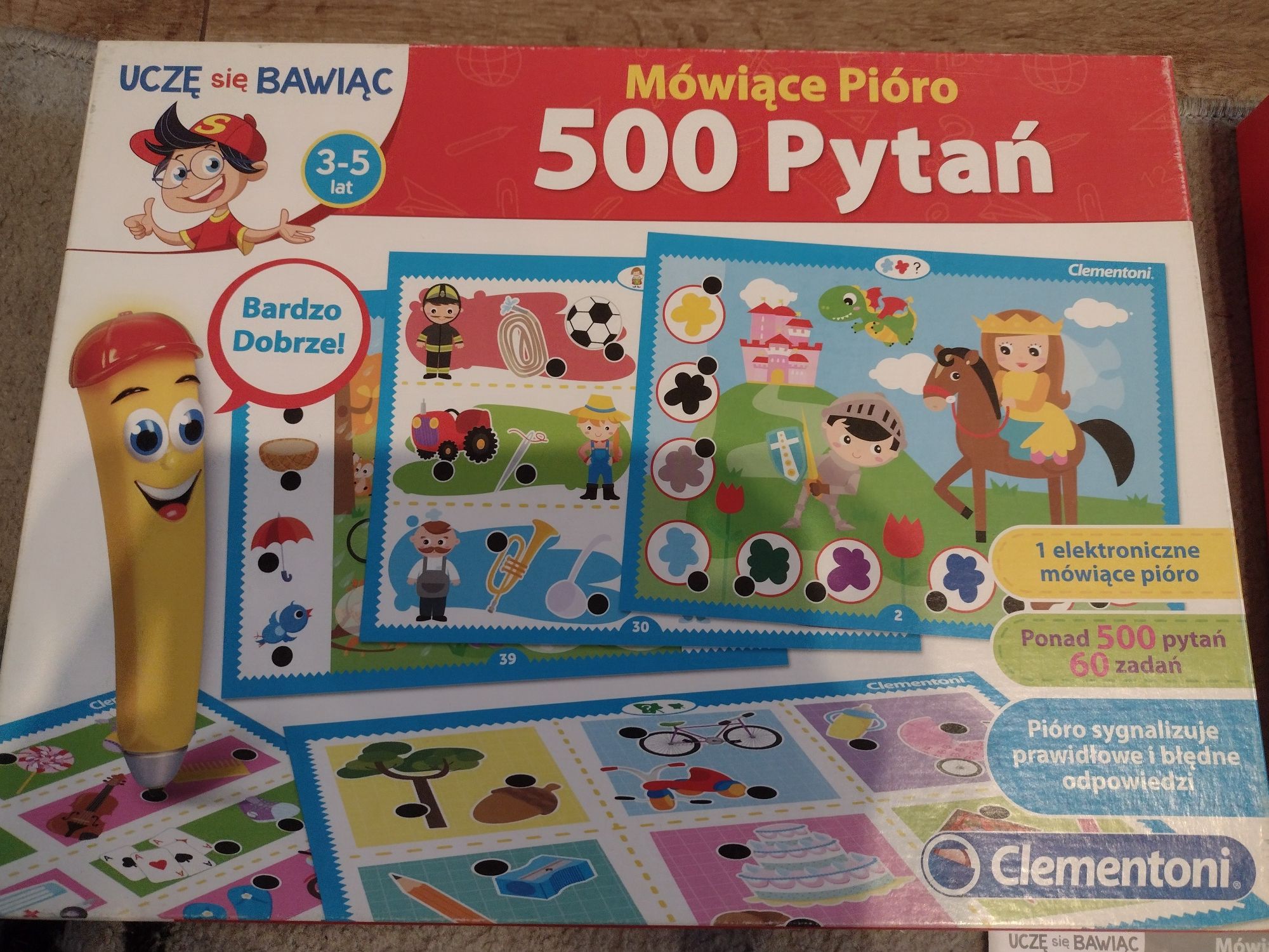 Gra 500 pytań Mówiące pióro Clementoni