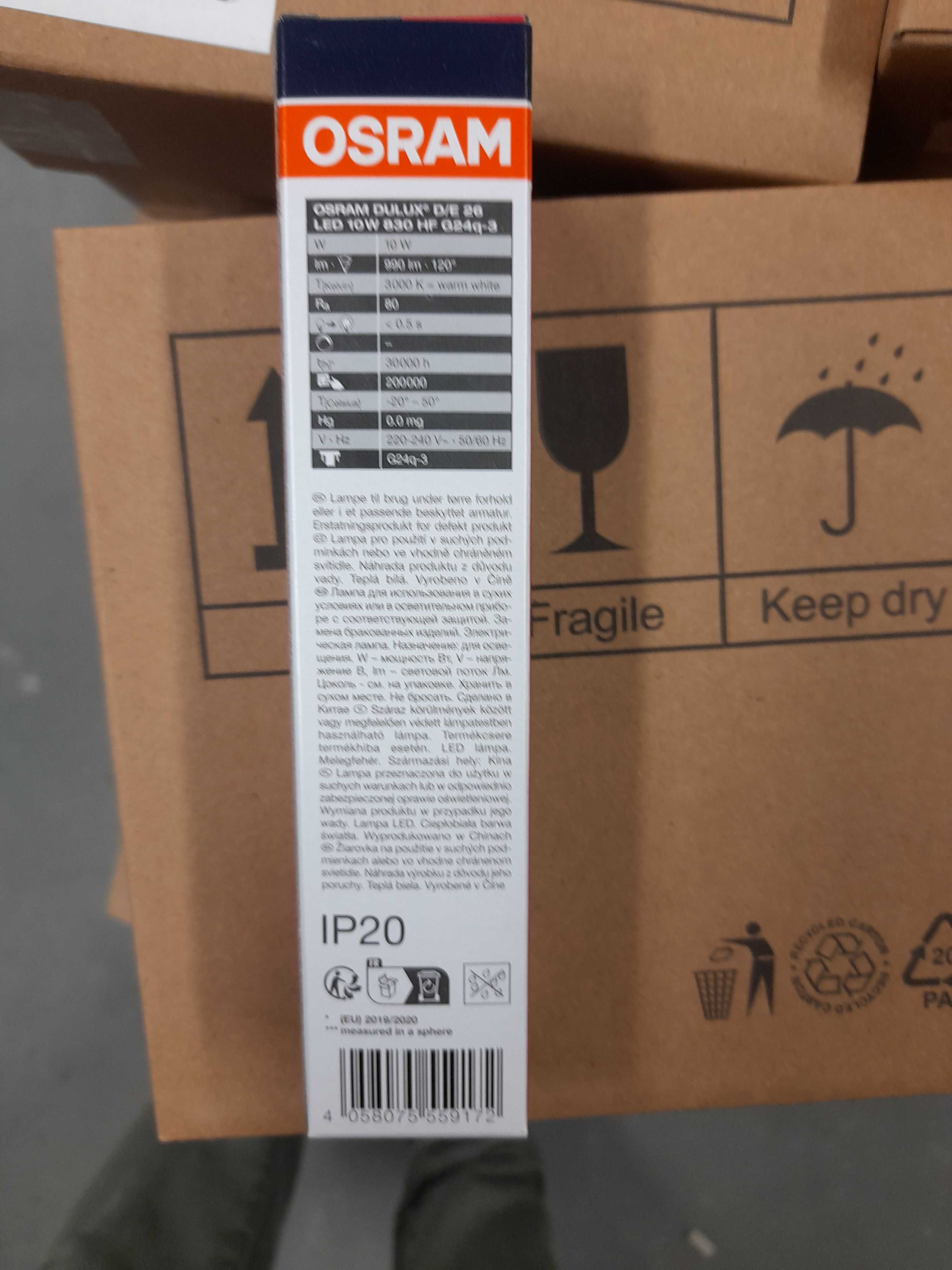 Лампа osram dulux d/e 26 led 10 w 830 hf