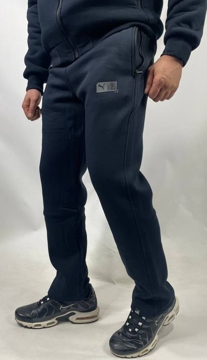 Мужские спортивные штаны Puma зимние теплые на флисе