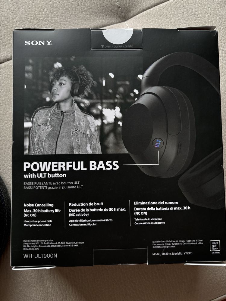 Auscultadores SONY Ultra Bass - WH-ULT900N/BC