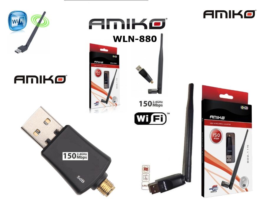 Antena Wireless Amiko WLN-880 5dB