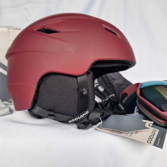 Kask narciarski Odoland SP0392 Red S 54-56cm Gogle