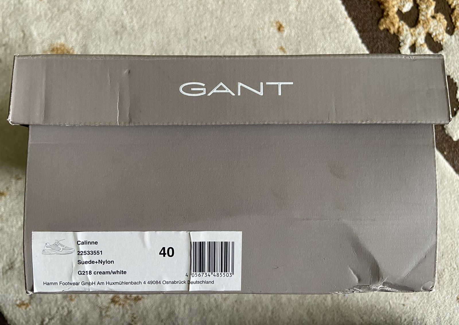Белые кроссовки GANT, 40 размер