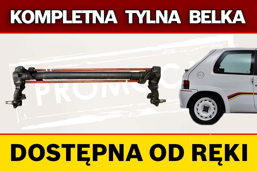 Tylna belka oś Peugeot 106 3 lata gwarancji PROMOCJA