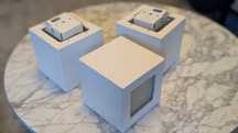 Lampy sufitowe ceramiczne / gipsowe (kostki) - 3 szt.