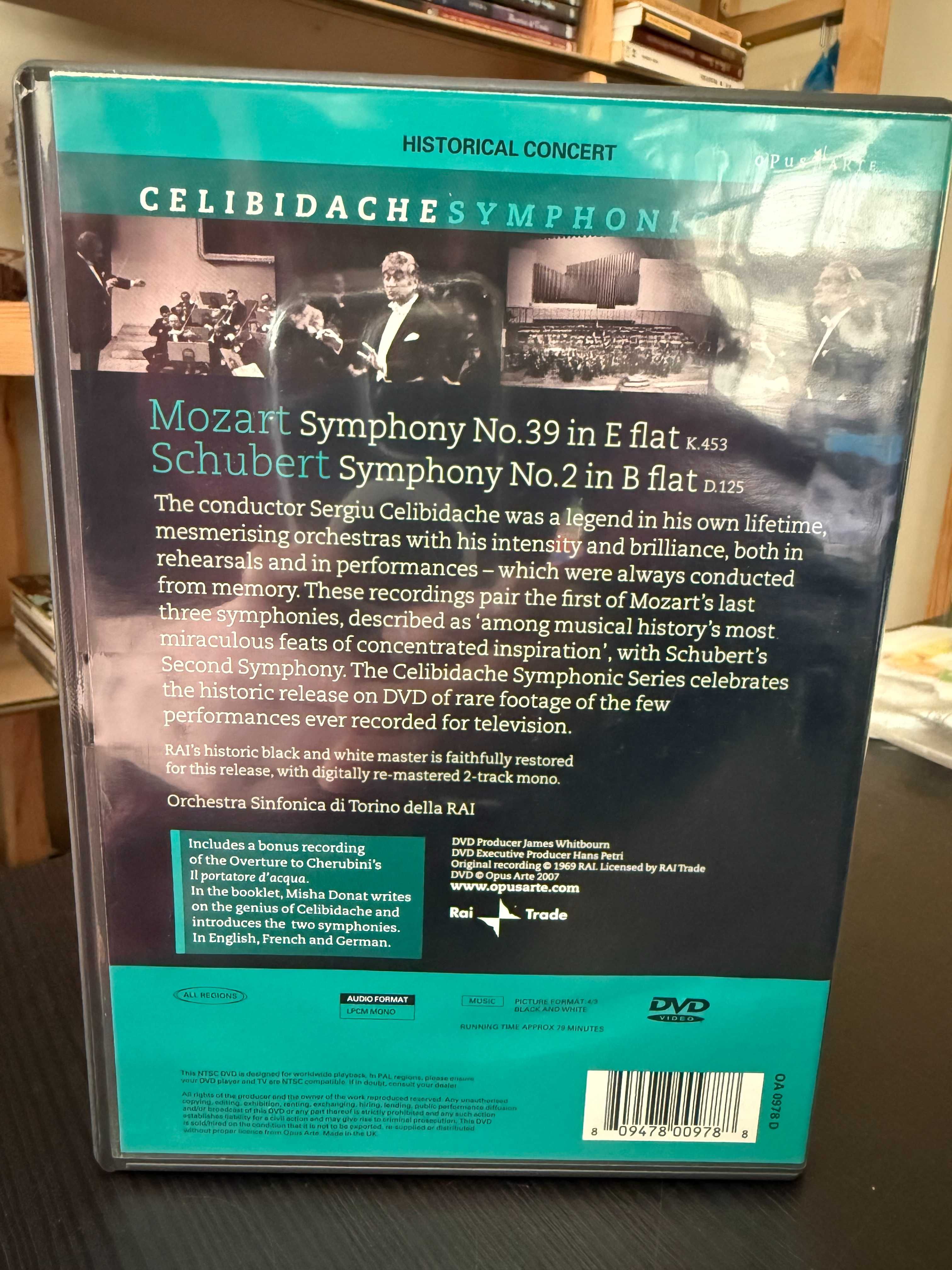 Mozart, Schubert – Symphony No. 39; No. 2 – Orchestra RAI, Celibidache