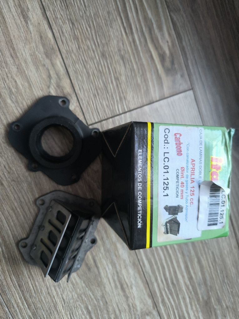 Aprilia rs125 2t rotax 122 króciec gaźnika ITALKIT + membrana
