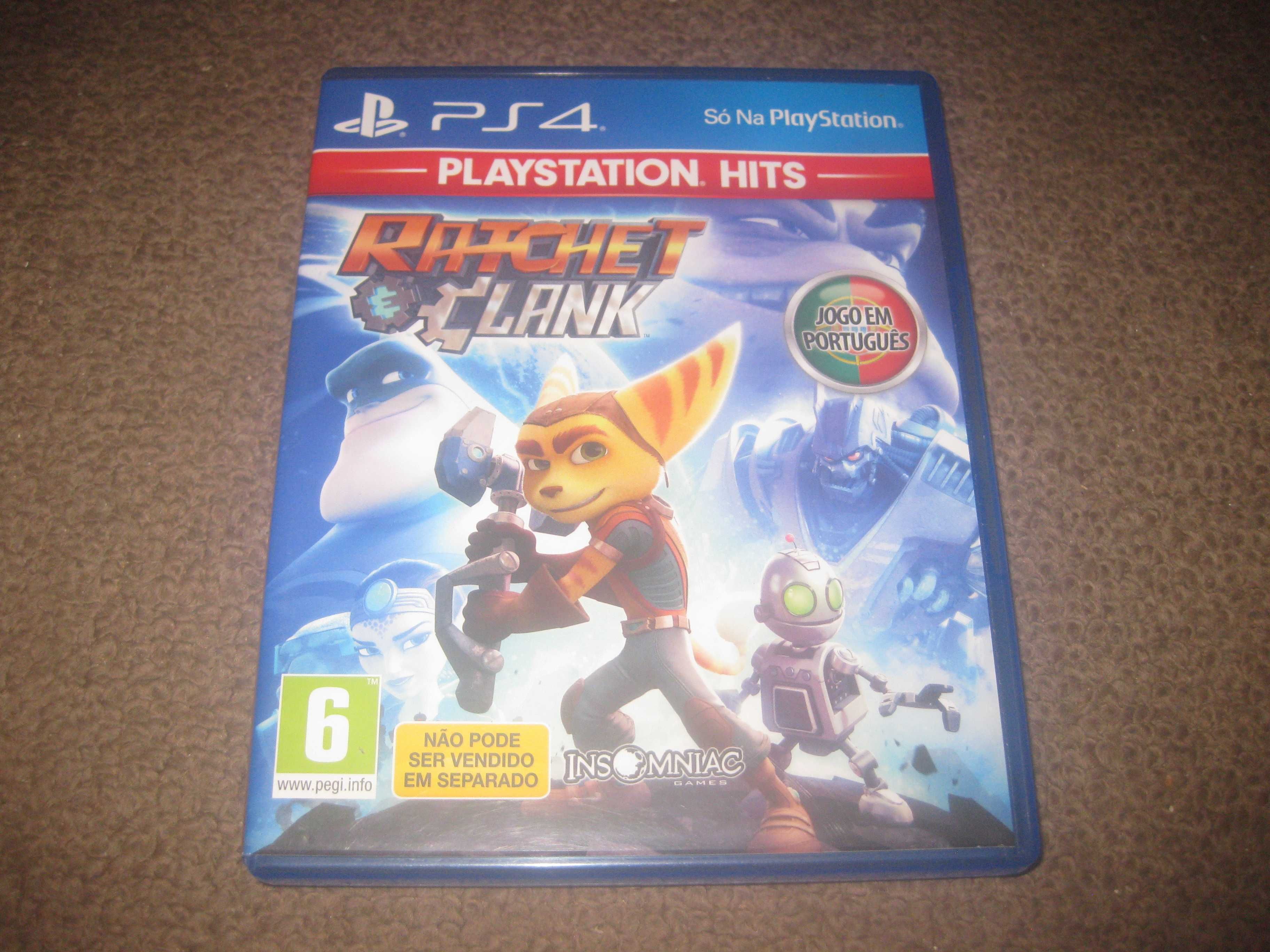 Jogo "Ratchet & Clank" para a Playstation 4/Impecável!