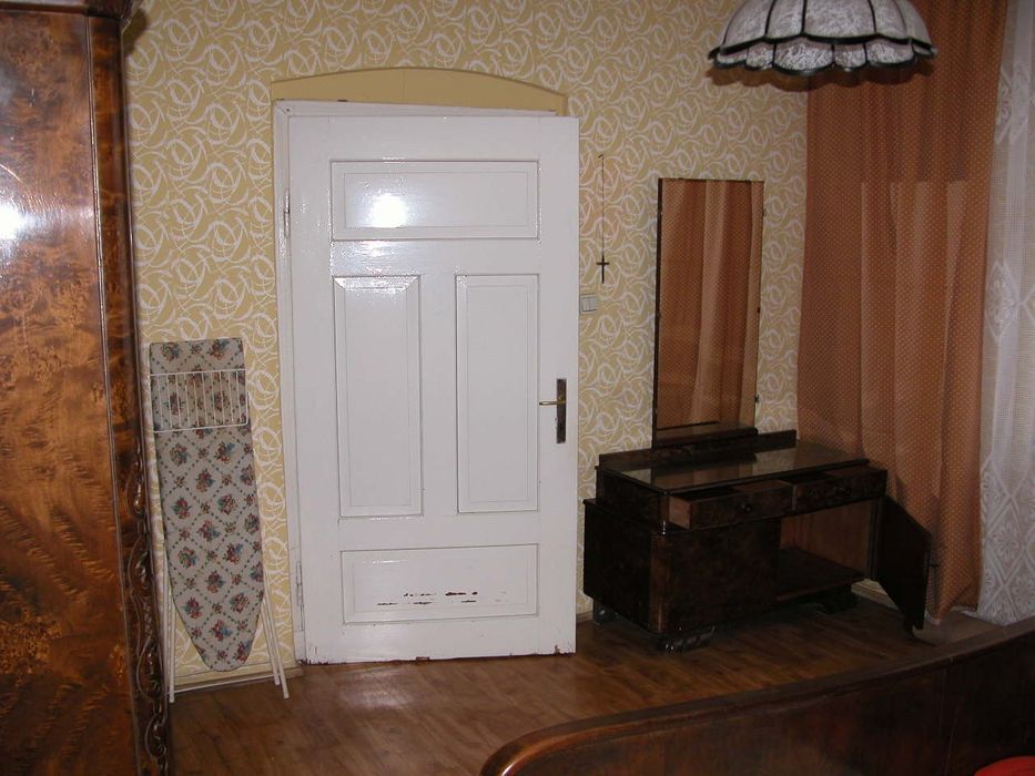 Komplet mebli art déco – sypialnia (łóżko, szafa, toaletka, stoliki no