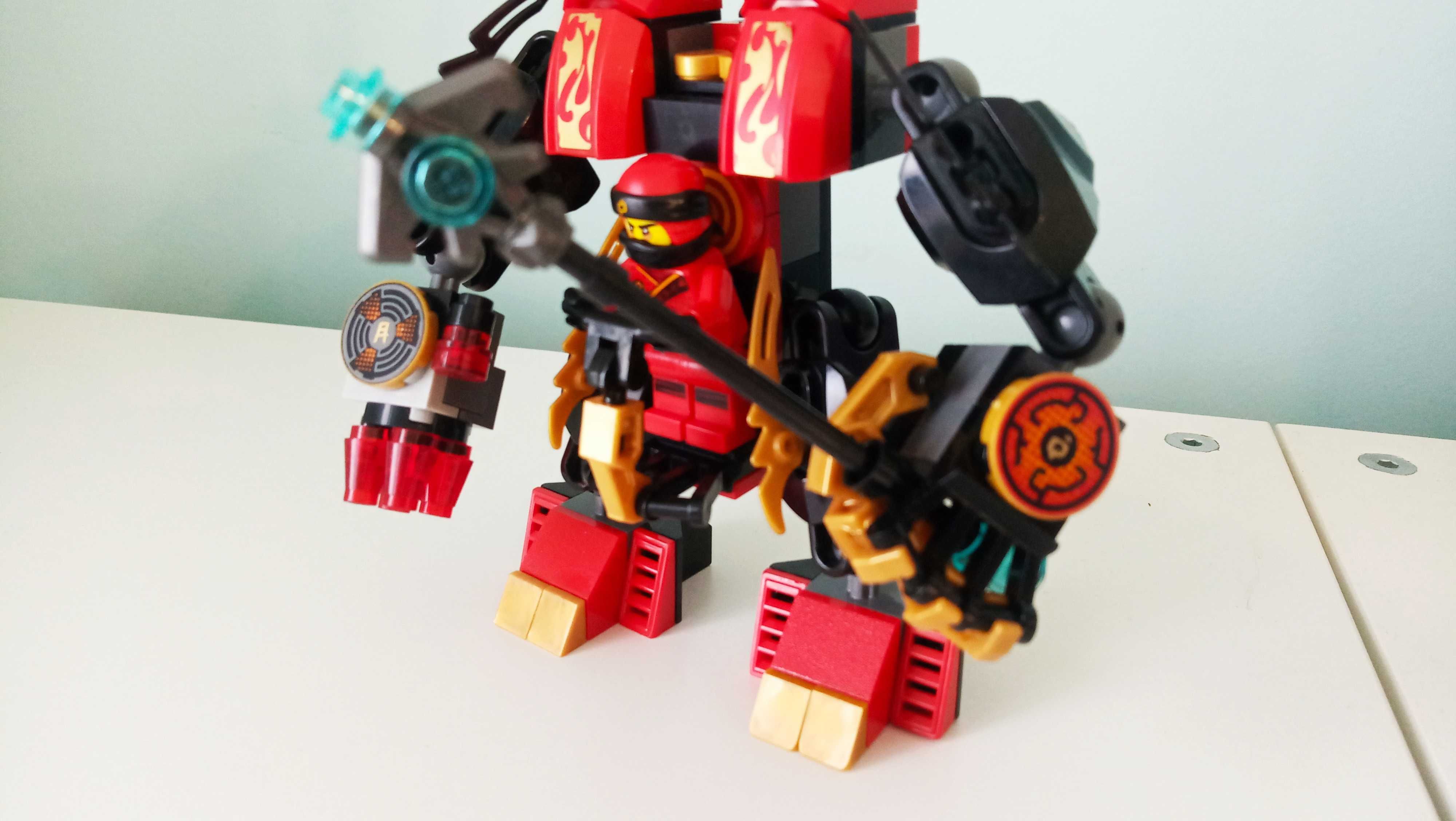 Lego Moc ninjago ognisty robot Kai'a + mini-figurka Kai'a