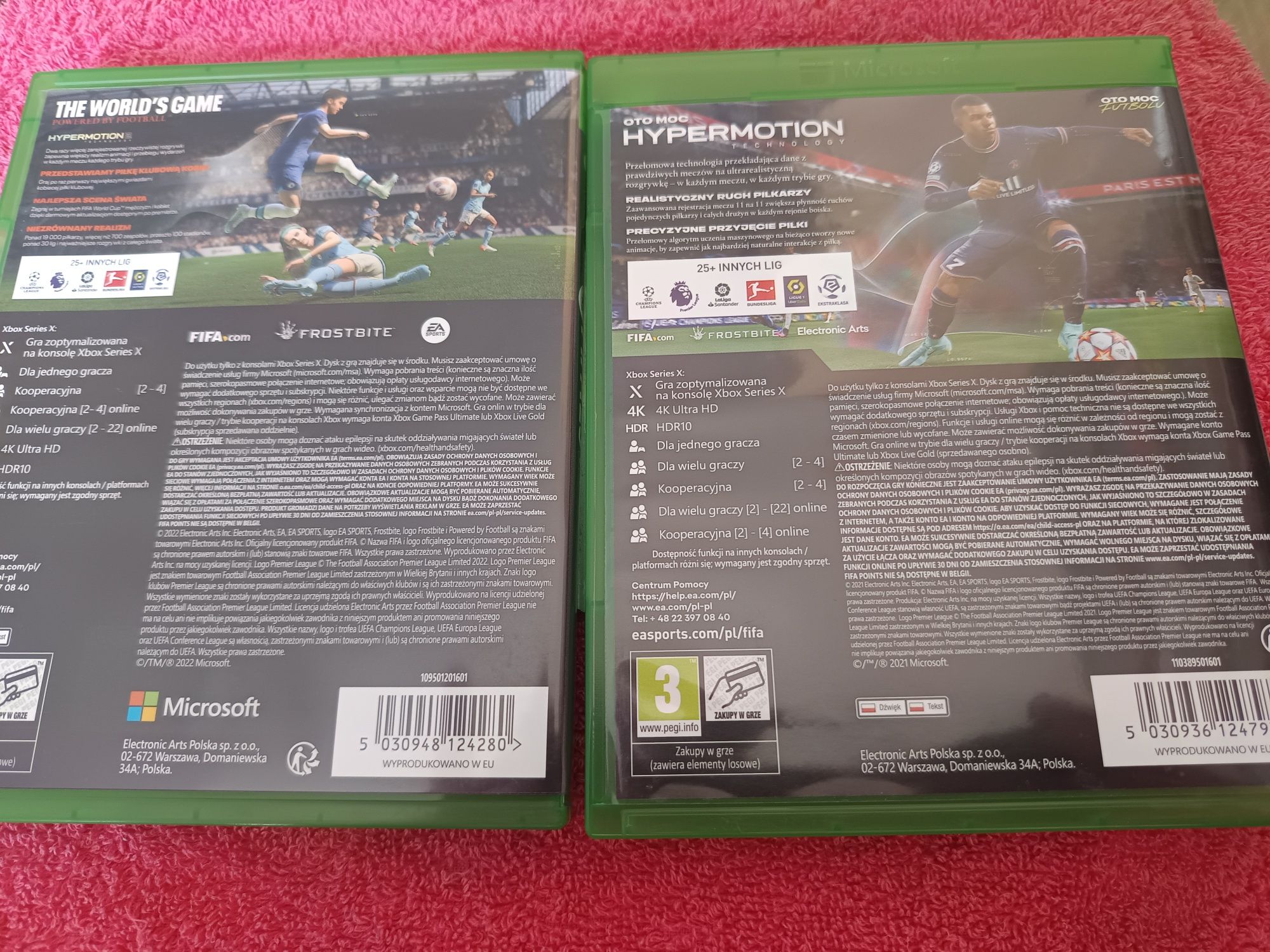 Zestaw FIFA 22 i FIFA 23 gry PL Xbox Series X