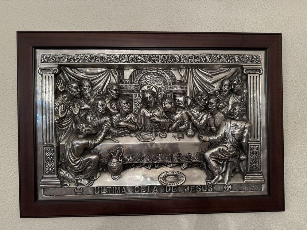 Quadros "A ultima ceia de jesus"