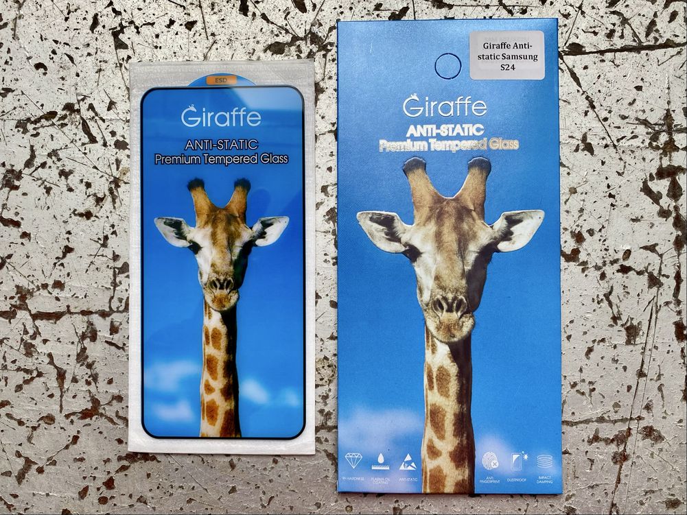 Стекло Anti-static для Samsung S24 S24Ultra S24+ Griraffe защитное