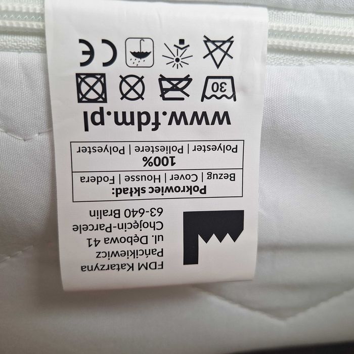 Łóżko 180x200cm z materacem