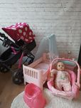 Zestaw dla dziewczynki do zabawy lalka baby Annabell
