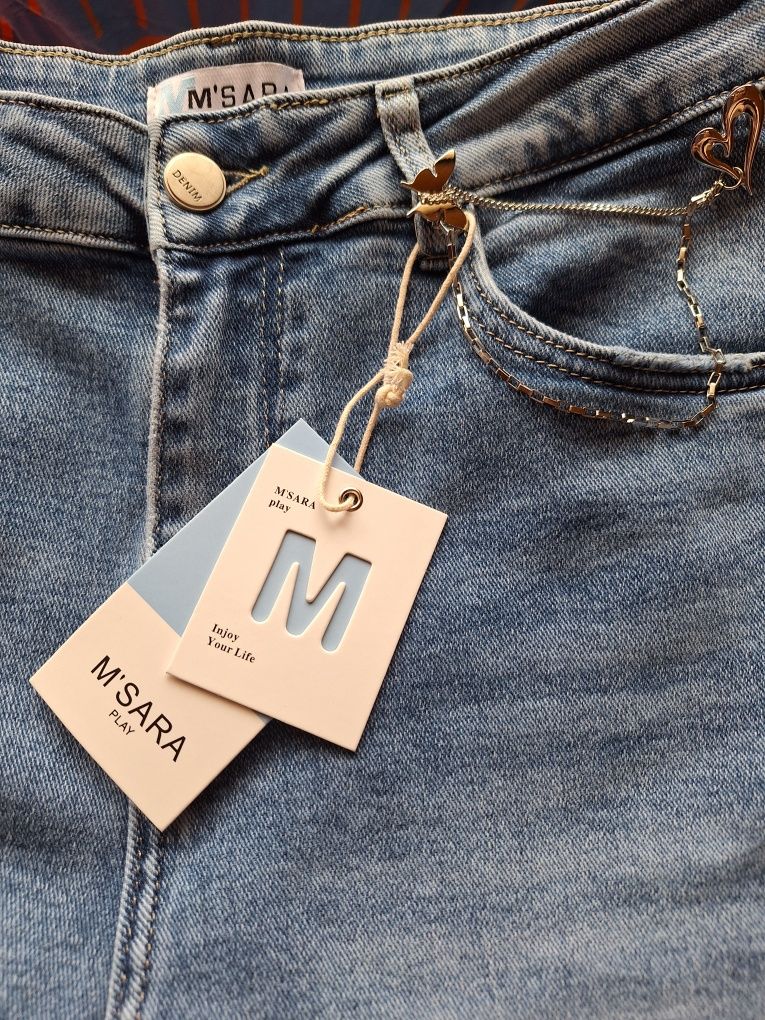 Spodnie jeans momfit MSara  L