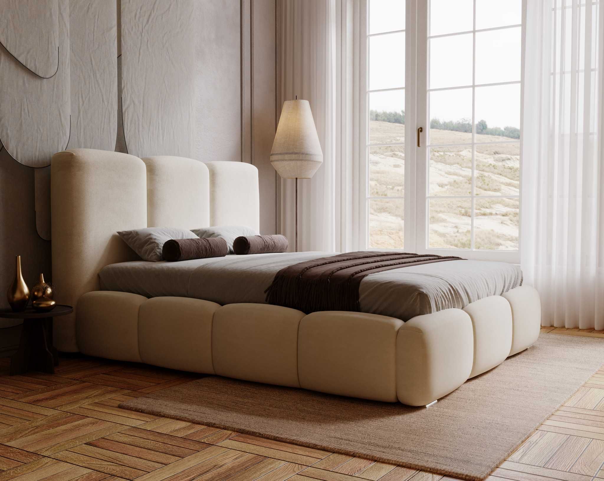 Łóżko tapicerowane z pojemnikiem 120,140,160,180,200x200 Merkad