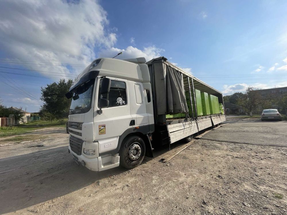 Тягач Фура та причеп тент DAF FT CF 85 автопоїзд тент 2009 Євро 5
