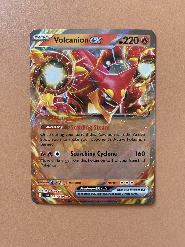 Oryginalna karta Pokemon Volcanion EX