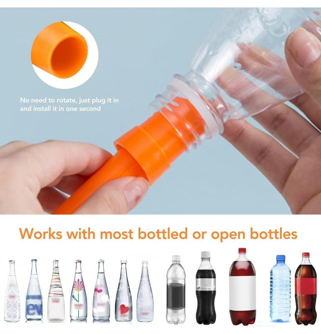 Automatyczne nawadnianie na butelki do doniczek z zaworem i podpórkami