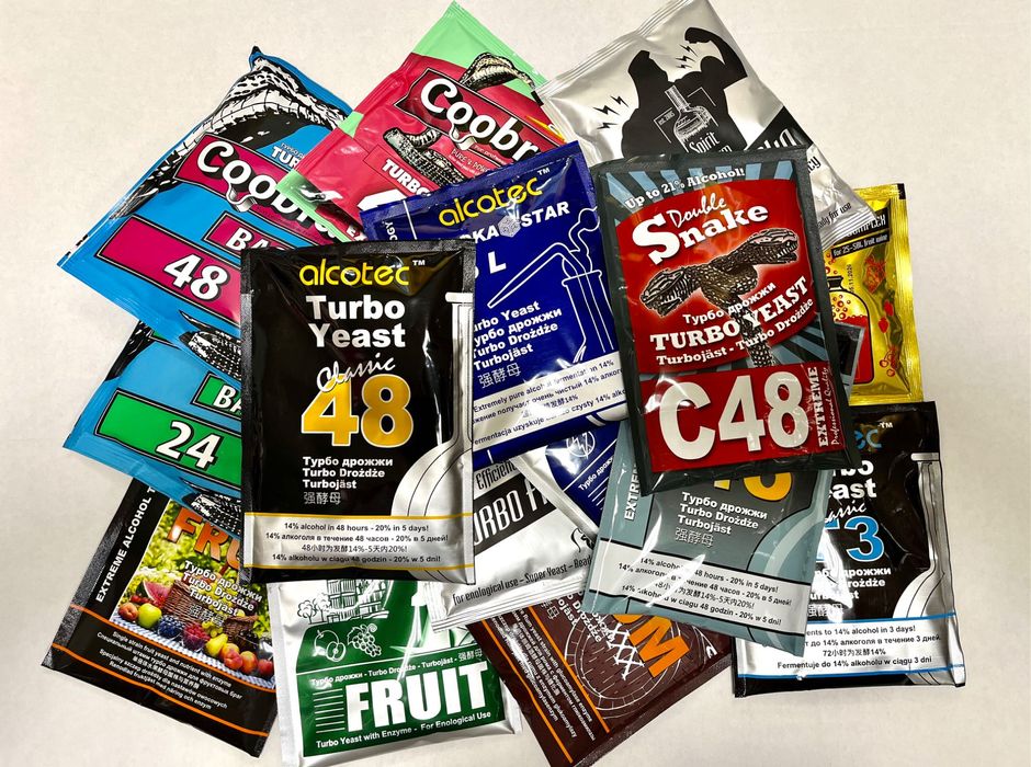 Дріжджі спиртові, спиртовые турбо дрожжи, алкотек 48 класік, фруктові