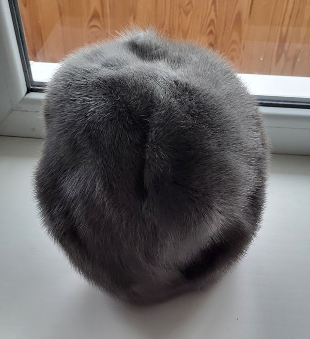 Берет блакитна норка