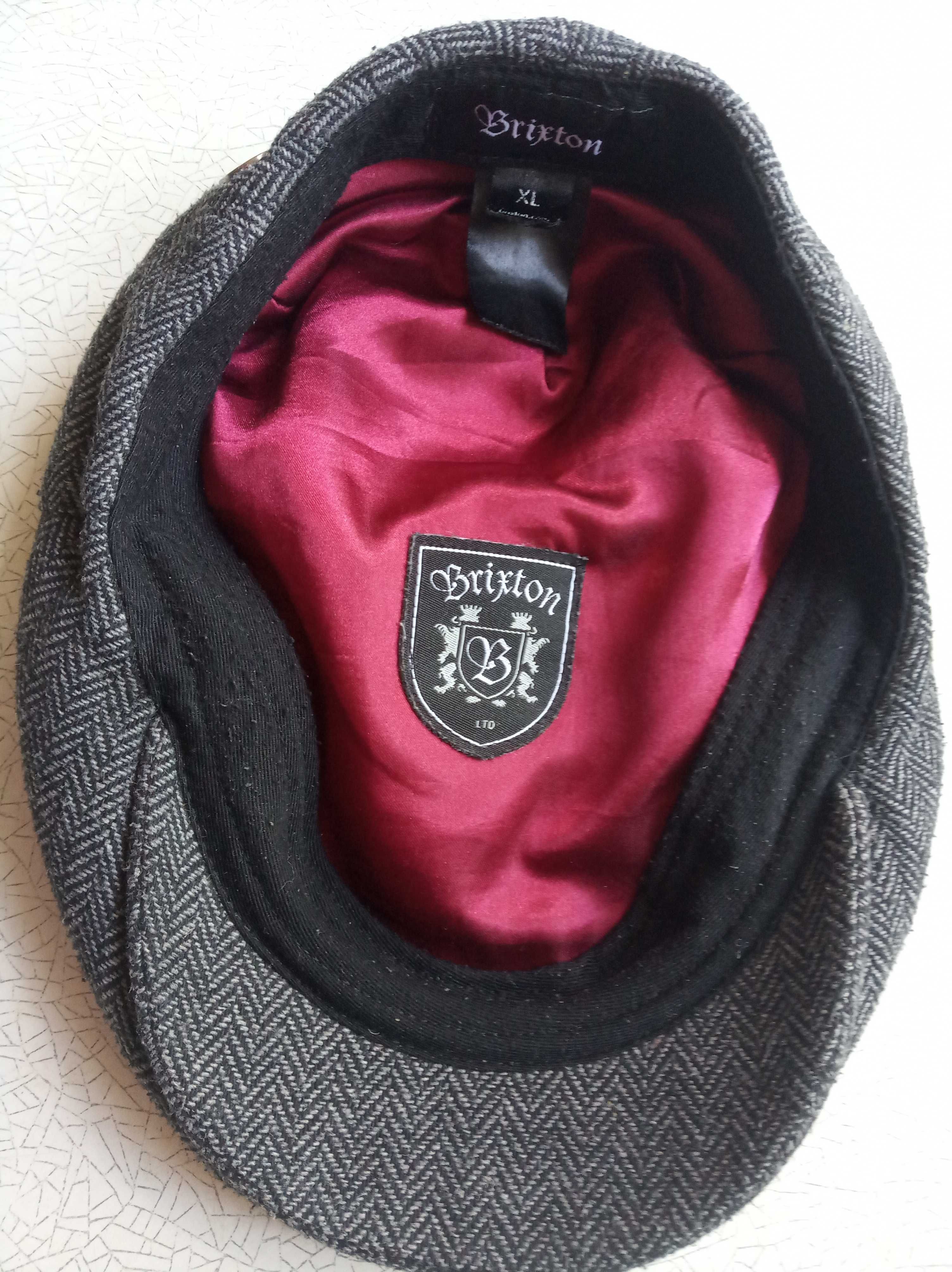 Кепки 6, 8-клинки твид Harris Tweed, Moon, Brixton размер 57-58, 62 см