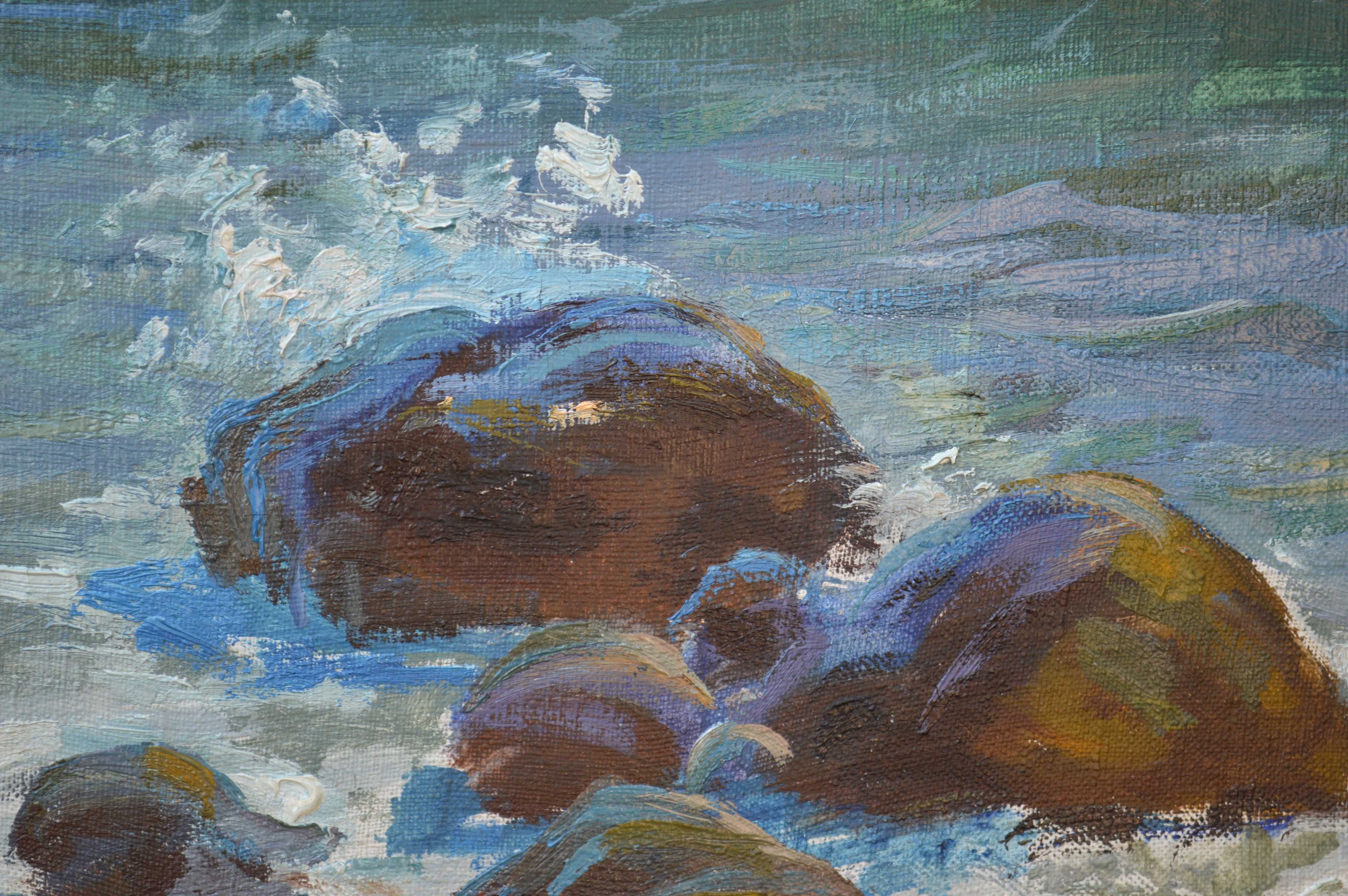 Картина Глущенка М. П. « Бухта в Криму «, 1951 р.