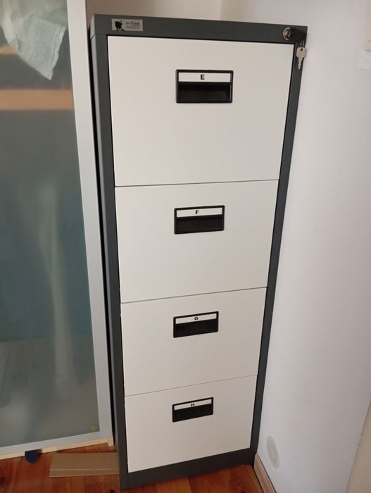 Metalowa szafa kartotekowa szafka szuflady akta rodo biurowa