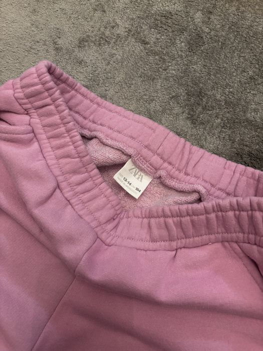 Zara dres różowy 164 bluza z kapturem i spodnie