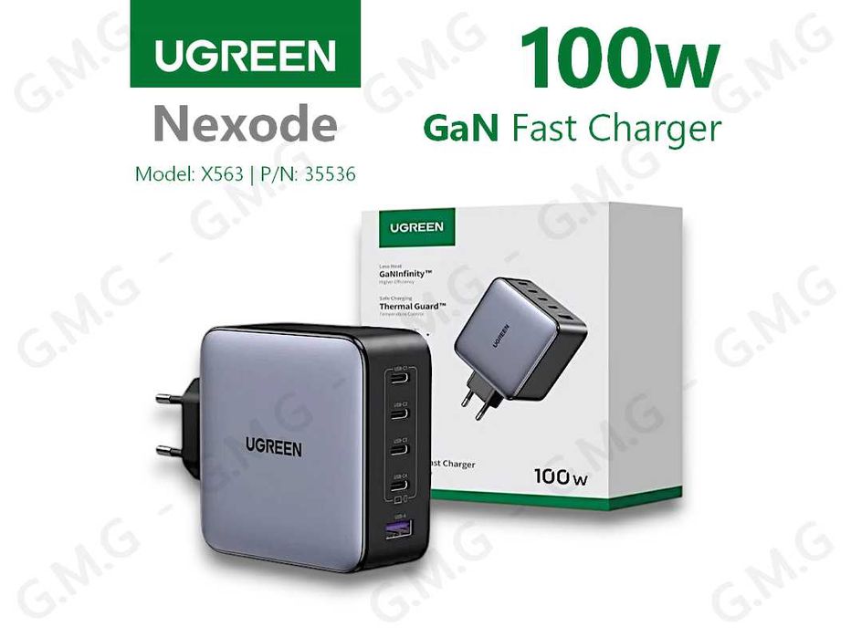 Зарядні пристрої UGREEN Nexode GaN Fast Charger 100W / 140W / 200W