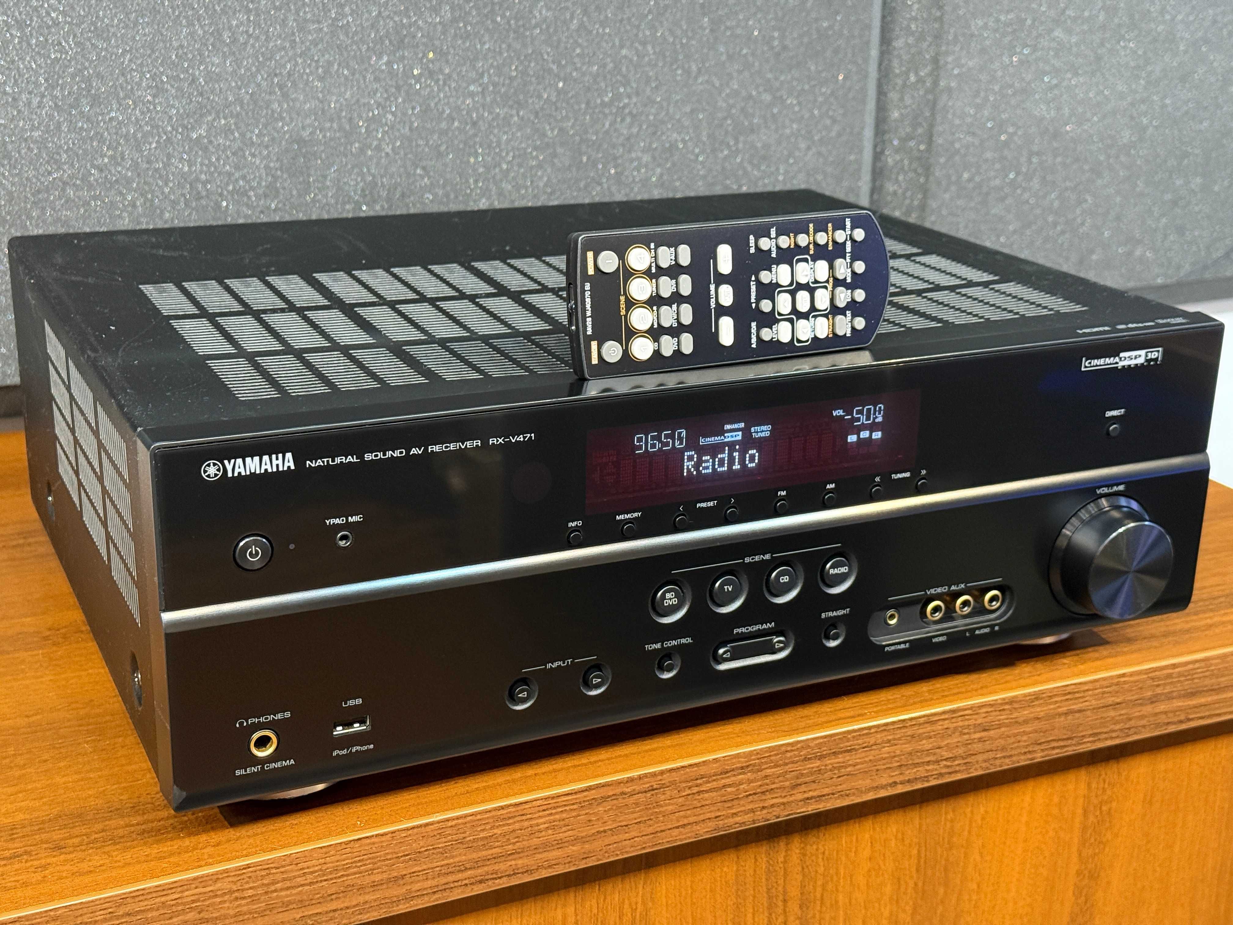 Amplituner 5.1 - YAMAHA RX-V471 +Pilot - Bluetooth USB Optical HDMI
