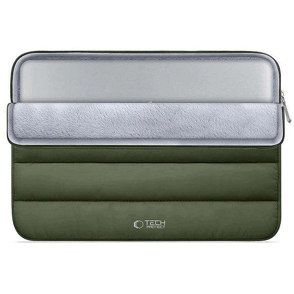 Tech-Protect Fluffy Laptop 15-16 Army Green