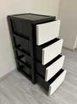 Комод Ротанг 4 яруси пластиковий 86.5×44.5×34.5 см R-Plastic
