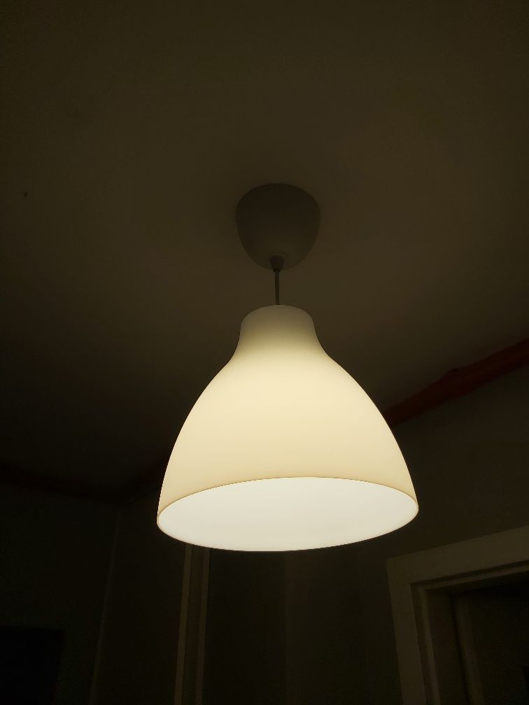 Lampa wisząca ikea melodi biala