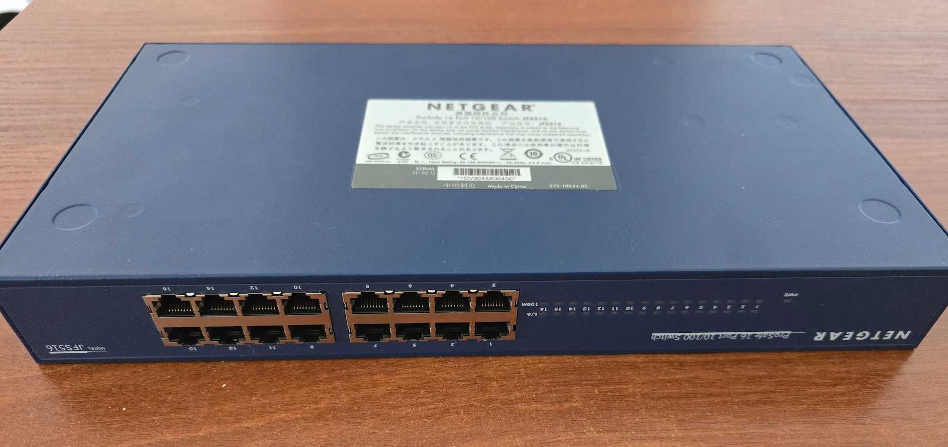 Netgear ProSafe 16p JFS516,16x10/100Mbit